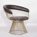 Replica Kursiya Xwarinê ya Stainless Steel Warren Platner